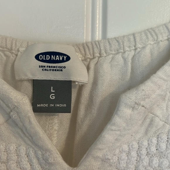 Old Navy linen blend Cami Swim Romper Size Large - Picture 4 of 8